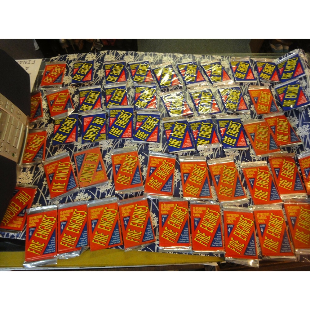 49 lot Fire engines trucks rescue trading card UNOPENED packs of 10 1993 94 2& 4